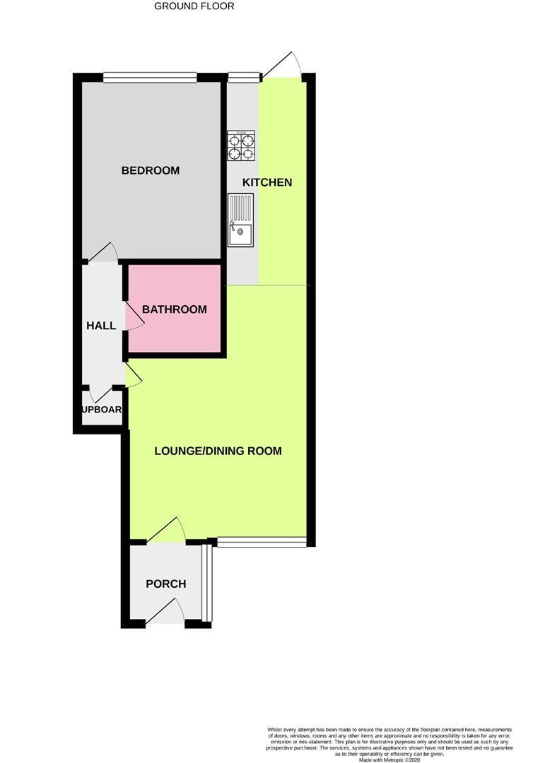 Floor Plan | Flat - Garden | Toronto Close, Worthing, BN13 | To Let